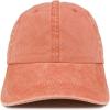 imageTrendy Apparel Shop Low Profile Unstructured Pigment Dyed Cotton Twill Baseball CapOrange