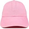 imageTrendy Apparel Shop Low Profile Unstructured Pigment Dyed Cotton Twill Baseball CapPink