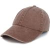 imageTrendy Apparel Shop Low Profile Unstructured Pigment Dyed Cotton Twill Baseball CapChocolate