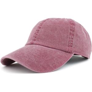 imageTrendy Apparel Shop Low Profile Unstructured Pigment Dyed Cotton Twill Baseball CapBurgundy