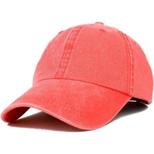 imageTrendy Apparel Shop Low Profile Unstructured Pigment Dyed Cotton Twill Baseball CapCoral
