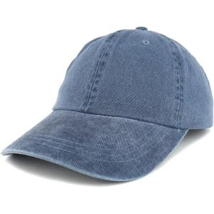 imageTrendy Apparel Shop Low Profile Unstructured Pigment Dyed Cotton Twill Baseball CapNavy
