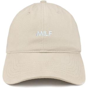 imageTrendy Apparel Shop Milf Embroidered Soft Cotton Low Profile Dad Hat Baseball CapStone