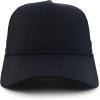 imageTrendy Apparel Shop High Crown Adjustable Plain Solid Baseball CapBlack