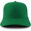 imageTrendy Apparel Shop High Crown Adjustable Plain Solid Baseball CapGreen