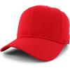 imageTrendy Apparel Shop High Crown Adjustable Plain Solid Baseball CapRed