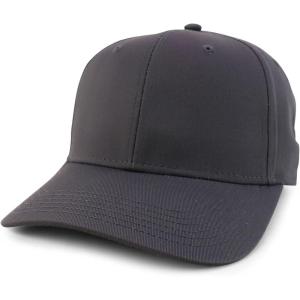 imageTrendy Apparel Shop High Crown Adjustable Plain Solid Baseball CapCharcoal