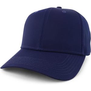 imageTrendy Apparel Shop High Crown Adjustable Plain Solid Baseball CapNavy
