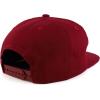 imageTrendy Apparel Shop Plain Unstructured 5 Panel Flat Bill Snapback Baseball CapBurgundy
