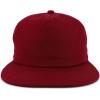 imageTrendy Apparel Shop Plain Unstructured 5 Panel Flat Bill Snapback Baseball CapBurgundy