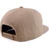 imageTrendy Apparel Shop Plain Unstructured 5 Panel Flat Bill Snapback Baseball CapKhaki