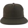 imageTrendy Apparel Shop Plain Unstructured 5 Panel Flat Bill Snapback Baseball CapOlive