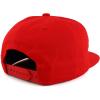 imageTrendy Apparel Shop Plain Unstructured 5 Panel Flat Bill Snapback Baseball CapRed