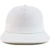 imageTrendy Apparel Shop Plain Unstructured 5 Panel Flat Bill Snapback Baseball CapWhite