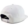 imageTrendy Apparel Shop Plain Unstructured 5 Panel Flat Bill Snapback Baseball CapWhite