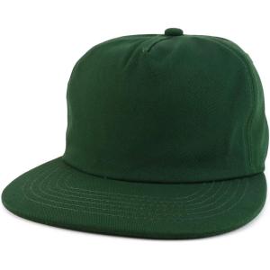 imageTrendy Apparel Shop Plain Unstructured 5 Panel Flat Bill Snapback Baseball CapHunter