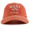 imageTrendy Apparel Shop Maui Hawaii with Palm Tree Embroidered Unstructured Baseball CapOrange