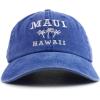 imageTrendy Apparel Shop Maui Hawaii with Palm Tree Embroidered Unstructured Baseball CapRoyal