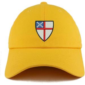 imageTrendy Apparel Shop Episcopal Shield Solid Adjustable Unstructured Dad HatGold