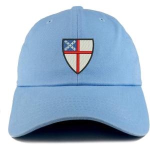 imageTrendy Apparel Shop Episcopal Shield Solid Adjustable Unstructured Dad HatSky