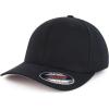 imageTrendy Apparel Shop Plain 6 Panel Structured Stretch Fitted Closure Baseball CapBlack