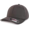 imageTrendy Apparel Shop Plain 6 Panel Structured Stretch Fitted Closure Baseball CapCharcoal