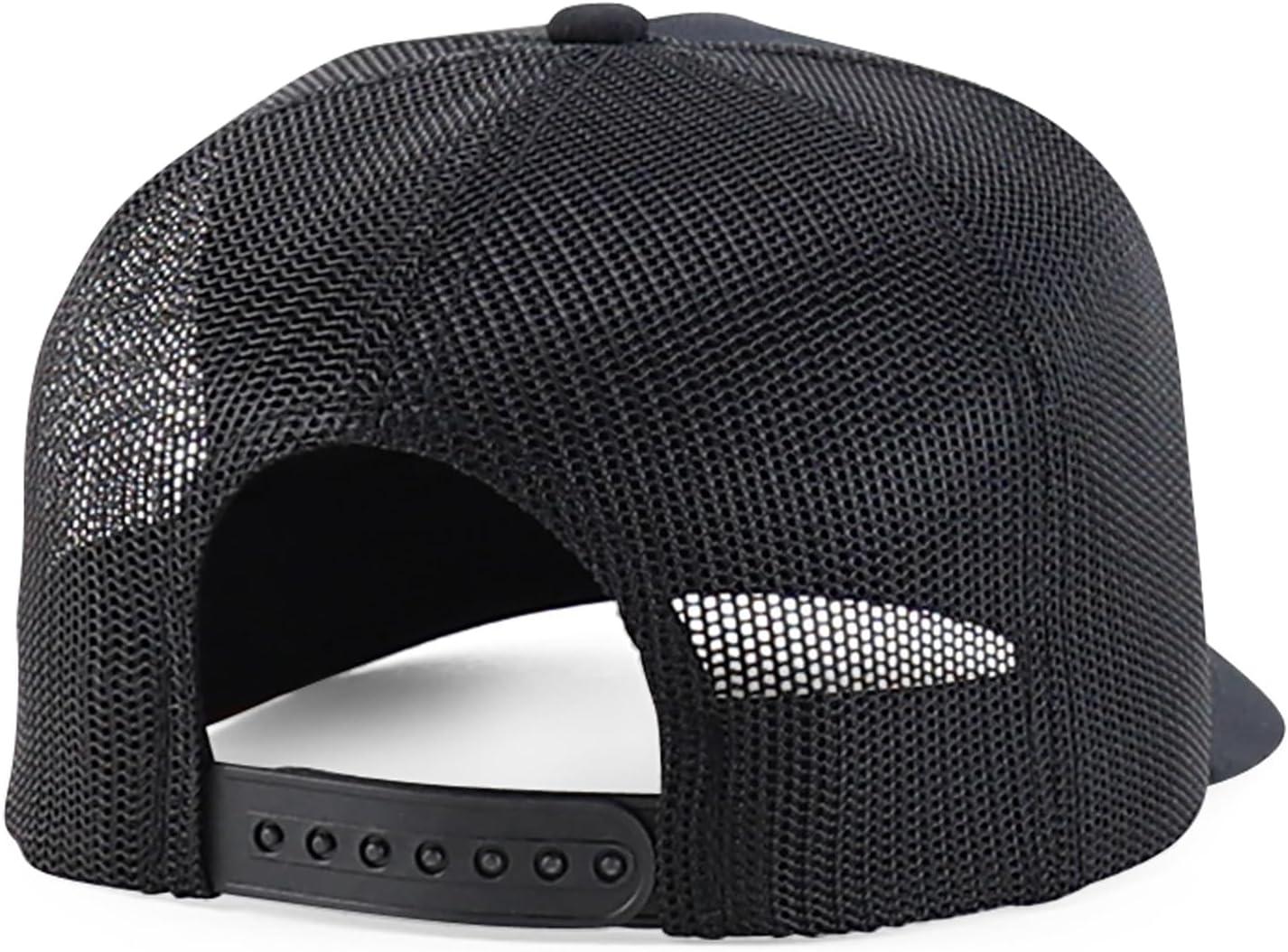 imageTrendy Apparel Shop 5 Panel Structured Trucker Cap with Mexico Flag Design UndervisorBlack Black