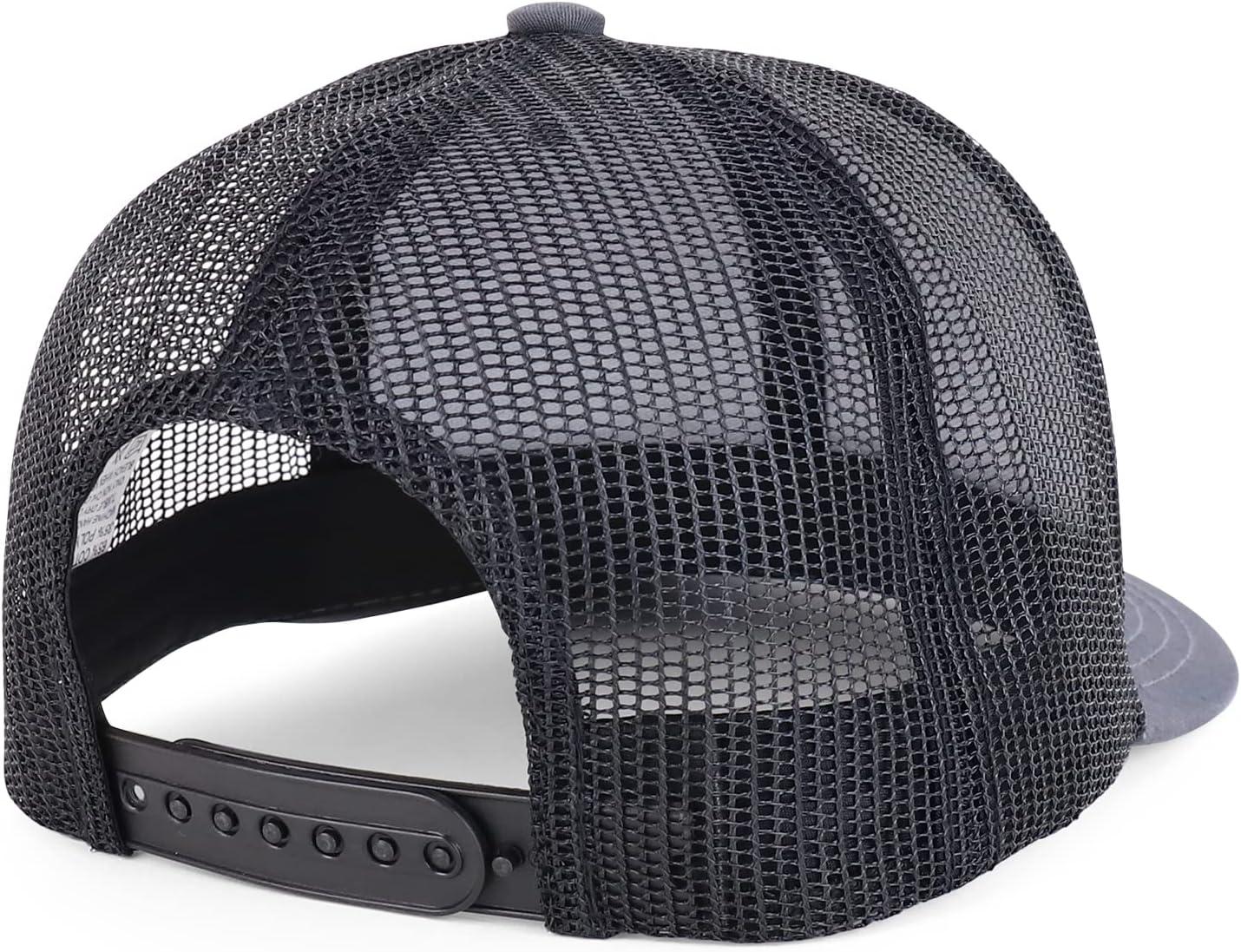 imageTrendy Apparel Shop Premium Structured 6 Panel Mesh Back Trucker CapCharcoal Black