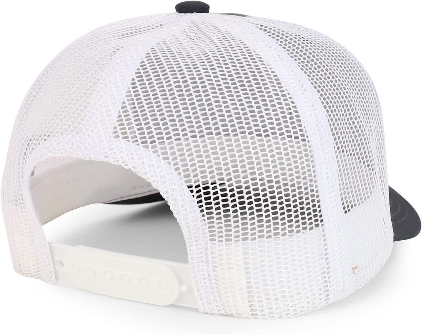 imageTrendy Apparel Shop Premium Structured 6 Panel Mesh Back Trucker CapCharcoal White