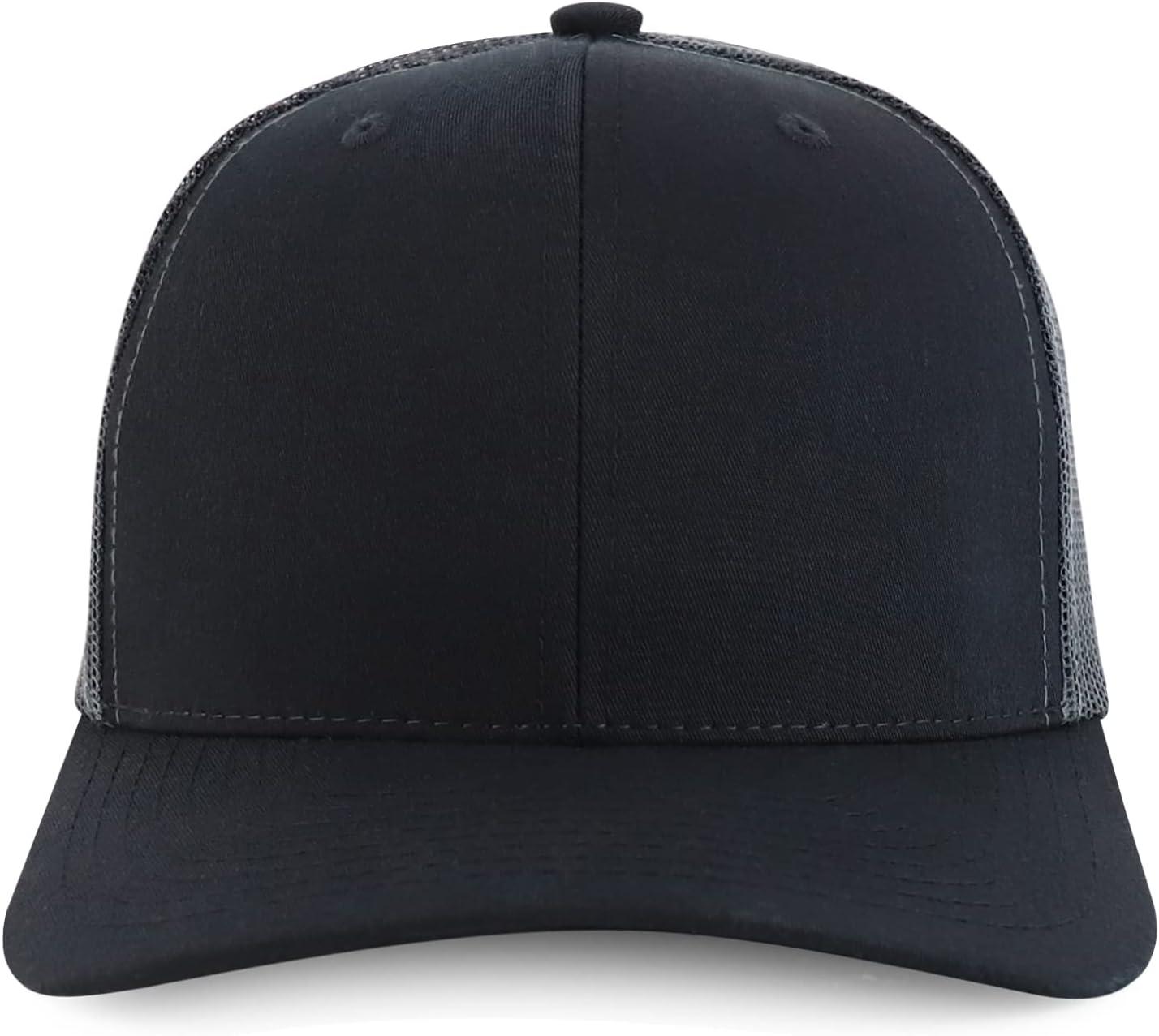 imageTrendy Apparel Shop Premium Structured 6 Panel Mesh Back Trucker CapDark Grey