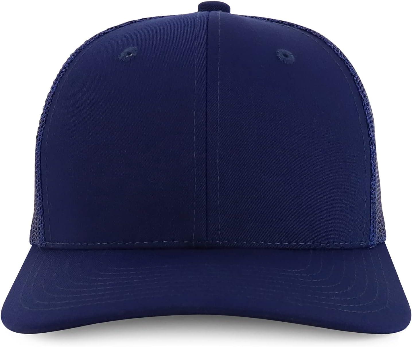 imageTrendy Apparel Shop Premium Structured 6 Panel Mesh Back Trucker CapNavy