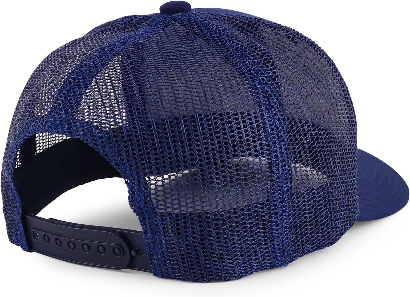 imageTrendy Apparel Shop Premium Structured 6 Panel Mesh Back Trucker CapNavy