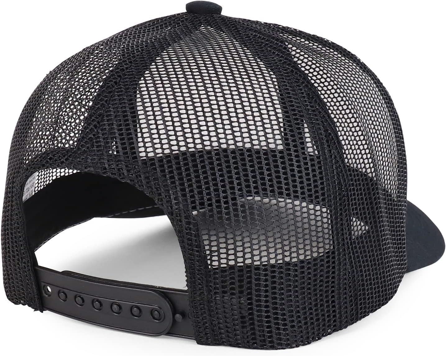 imageTrendy Apparel Shop Premium Structured 6 Panel Mesh Back Trucker CapWhite Black
