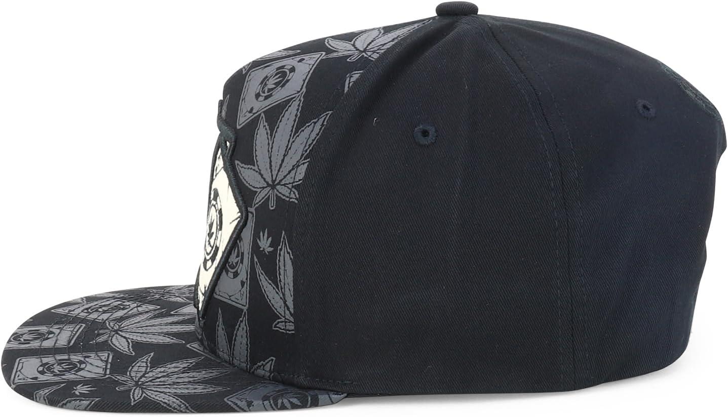 imageTrendy Apparel Shop Rasta Marijuana Leaf Weed 3D Embroidered Flat Bill Snapback CapBlack Black 10