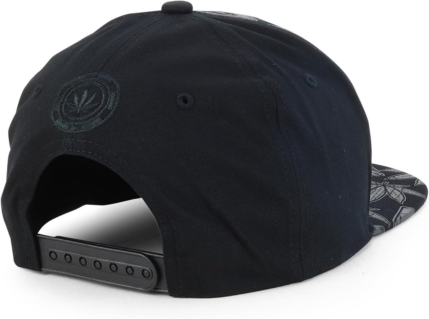 imageTrendy Apparel Shop Rasta Marijuana Leaf Weed 3D Embroidered Flat Bill Snapback CapBlack Black 10