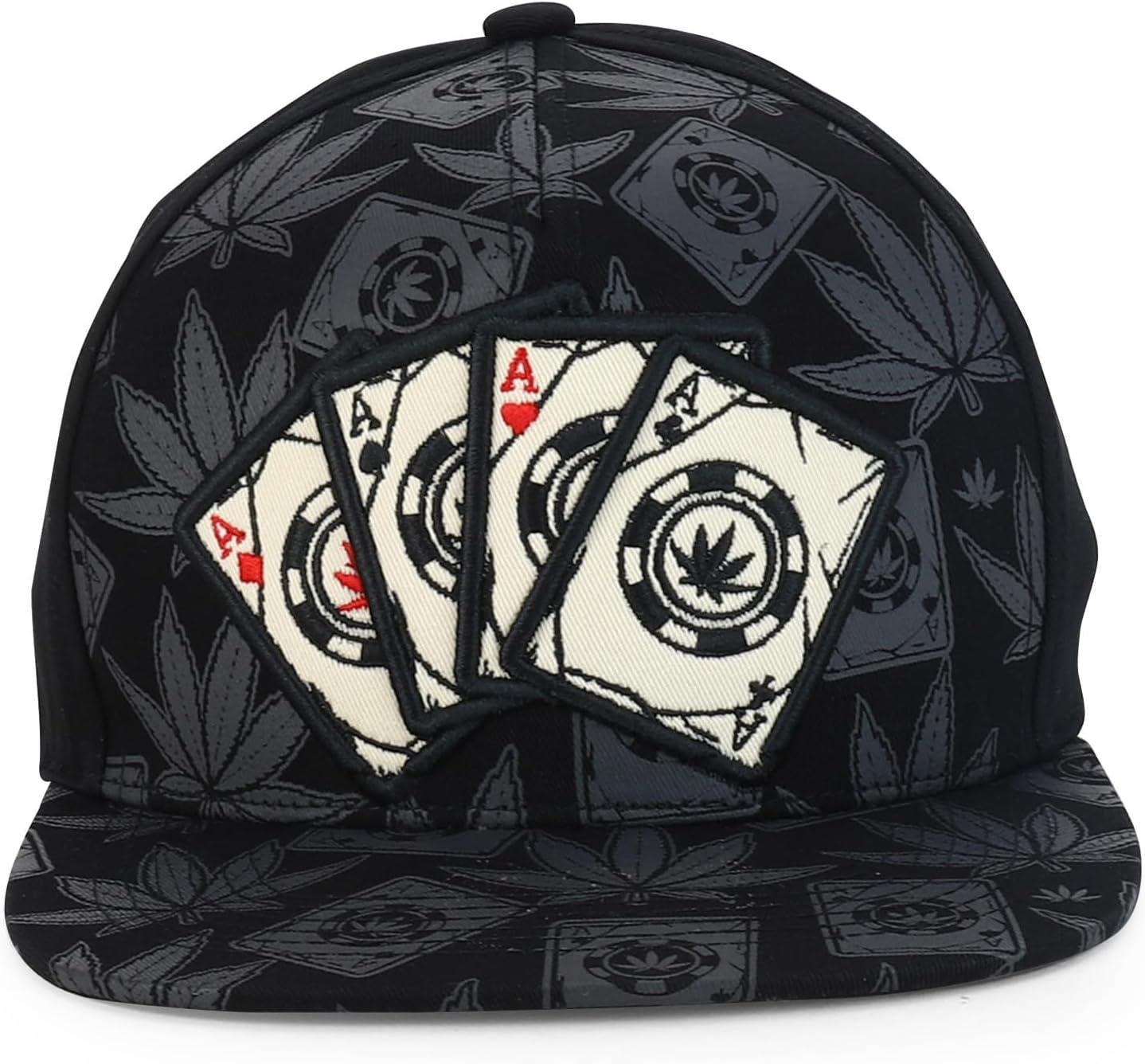 imageTrendy Apparel Shop Rasta Marijuana Leaf Weed 3D Embroidered Flat Bill Snapback CapBlack Black 10