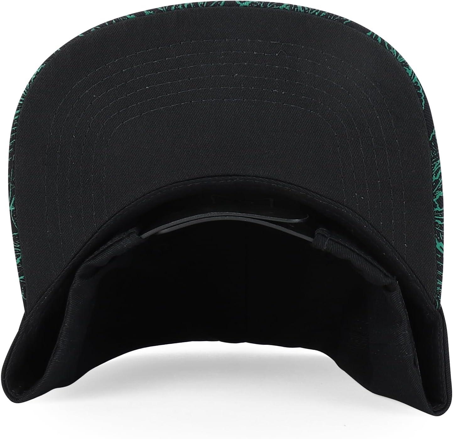 imageTrendy Apparel Shop Rasta Marijuana Leaf Weed 3D Embroidered Flat Bill Snapback CapBlack Black 4