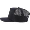 imageTrendy Apparel Shop 5 Panel Structured Trucker Cap with Mexico Flag Design UndervisorBlack Black