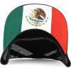 imageTrendy Apparel Shop 5 Panel Structured Trucker Cap with Mexico Flag Design UndervisorBlack Black