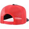 imageTrendy Apparel Shop 5 Panel Structured Trucker Cap with Mexico Flag Design UndervisorBlack Red