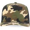 imageTrendy Apparel Shop 5 Panel Structured Trucker Cap with Mexico Flag Design UndervisorCamo Black
