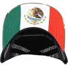 imageTrendy Apparel Shop 5 Panel Structured Trucker Cap with Mexico Flag Design UndervisorCamo Black