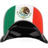 imageTrendy Apparel Shop 5 Panel Structured Trucker Cap with Mexico Flag Design UndervisorHgrey Black