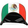 imageTrendy Apparel Shop 5 Panel Structured Trucker Cap with Mexico Flag Design UndervisorOlive Black