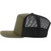 imageTrendy Apparel Shop 5 Panel Structured Trucker Cap with Mexico Flag Design UndervisorOlive Black