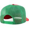 imageTrendy Apparel Shop 5 Panel Structured Trucker Cap with Mexico Flag Design UndervisorRed Kelly Green