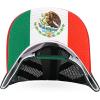 imageTrendy Apparel Shop 5 Panel Structured Trucker Cap with Mexico Flag Design UndervisorWhite Dark Green