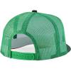 imageTrendy Apparel Shop 5 Panel Structured Trucker Cap with Mexico Flag Design UndervisorWhite Kelly Green