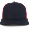 imageTrendy Apparel Shop Premium Structured 6 Panel Mesh Back Trucker CapBlack Red