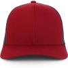 imageTrendy Apparel Shop Premium Structured 6 Panel Mesh Back Trucker CapBurgundy Charcoal